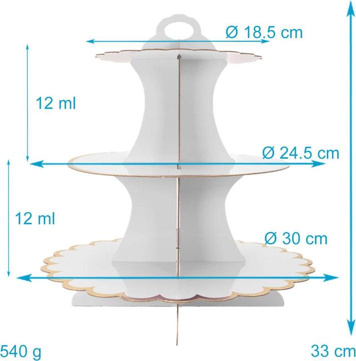 Image du produit Intirilife Étagère à 3 niveaux