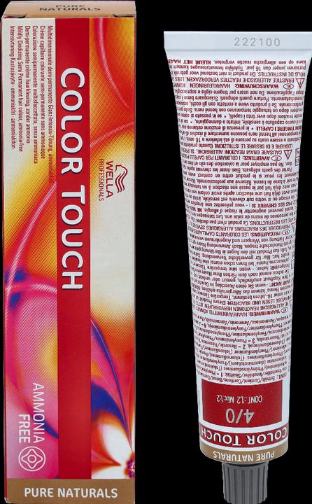 Actual product image Wella Professional - Color Touch Pure Naturals - Demi-permanent hair colour without ammonia 4/0 - (0, 4)