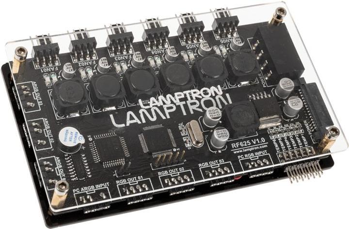 Produktbild Lamptron RF625 fan and ARGB controller black (4 Lüfter)