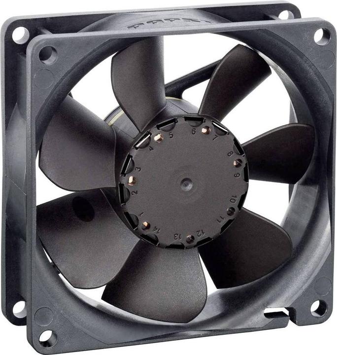 Image du produit Papst EBM 8414N/2HP Ventilateur axial 24 V/DC 78 m³/h (L x l x H) 80 x 80 x 25.4 mm (80 mm, 1 x)