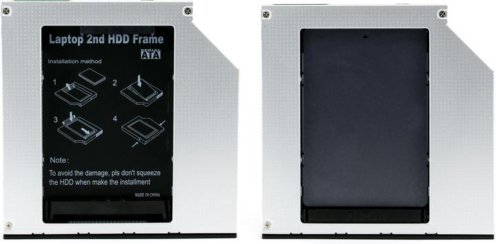 Image du produit CSL Cadre de montage de disque dur SATA 2,5" pour baie de lecteur d'ordinateur portable 12,7mm