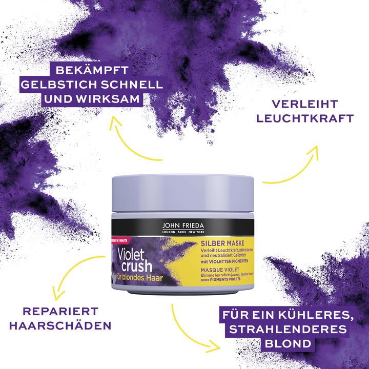 Image du produit John Frieda Sheer Blonde - Masque argenté Violet Crush (250 ml)