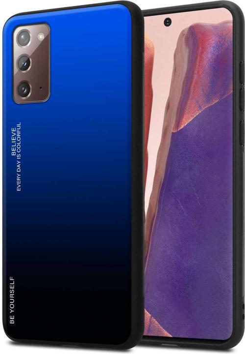 Actual product image Cadorabo Bumper Case for Samsung Galaxy NOTE 20 TPU 2 Farben Glas (Samsung Galaxy Note 20)