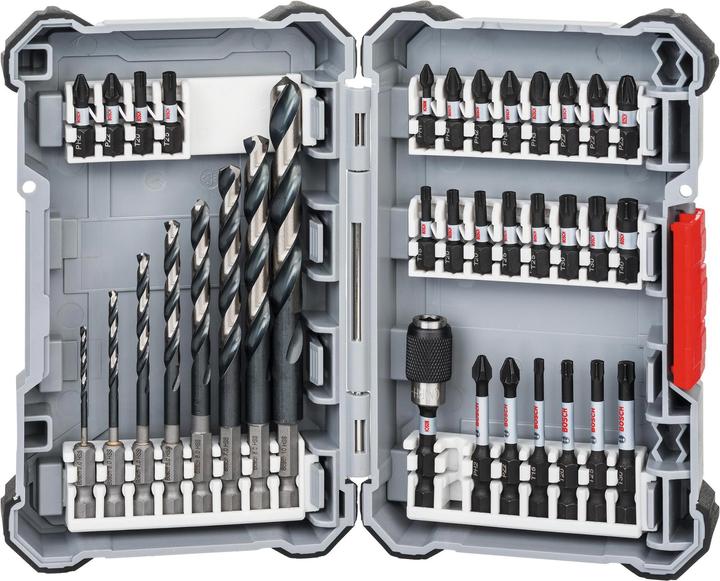 Immagine prodotto Bosch Professional Zubehör Set di punte per trapano e avvitatore HSS da 35 pezzi Impact Control (8 mm, 10mm, 4 mm, 1/2", 2 mm, 3/8", 1/4", 3/4", 7 mm, 5 mm, 6 mm)