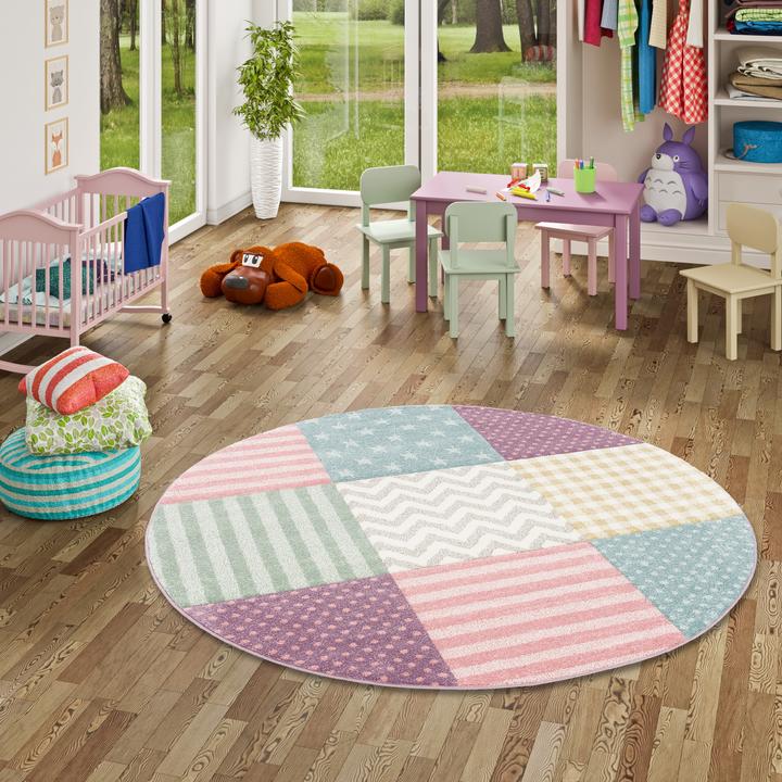 Produktbild Pergamon Kinder und Jugend Teppich Maui Sterne Rund (Ø 120 cm)