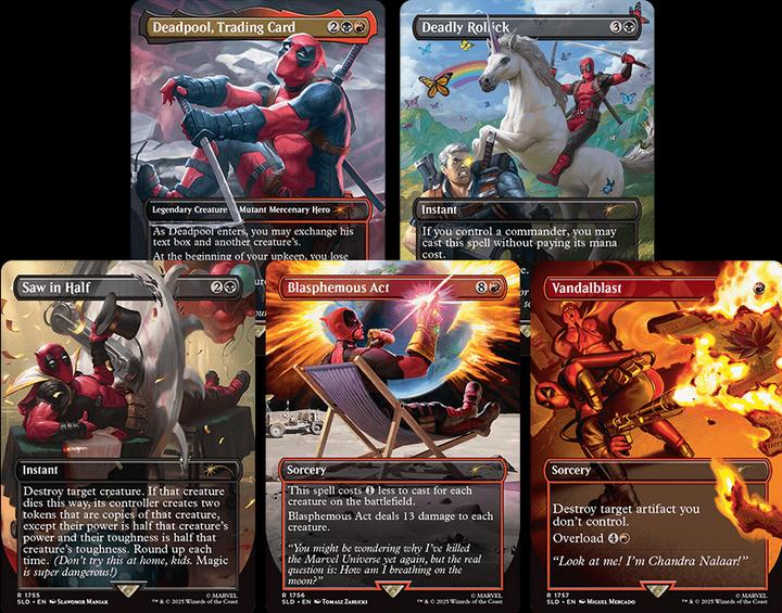 Actual product image Magic the Gathering Secret Lair x Marvel's Deadpool (English, Booster Pack)