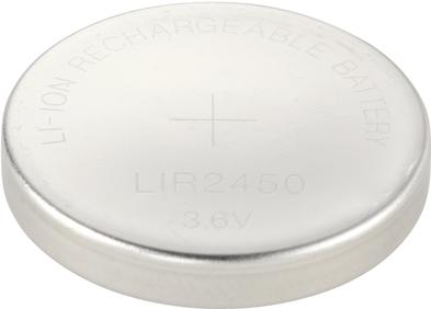 Produktbild Voltcraft LIR2450 Knopfzellen-Akku LIR 2450 Lithium 120 mAh 3.6 V 1 St. (1 Stk., Gerätespezifisch, 120 mAh)