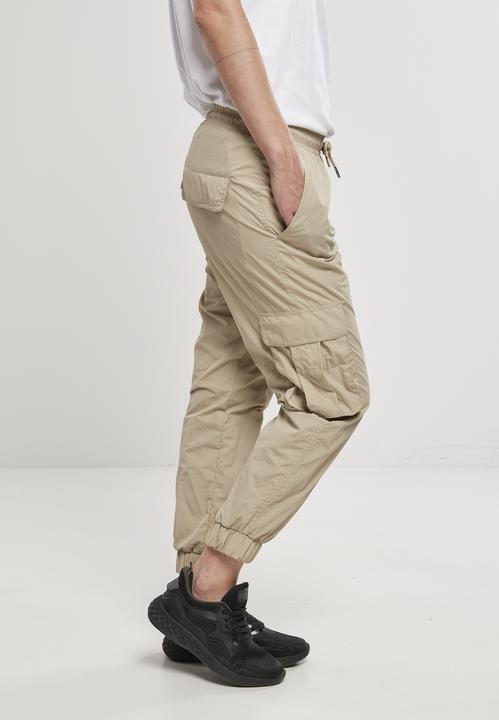 Actual product image Urban Classics Ladies High Waist Crinkle Nylon Cargo Pants (XXL)