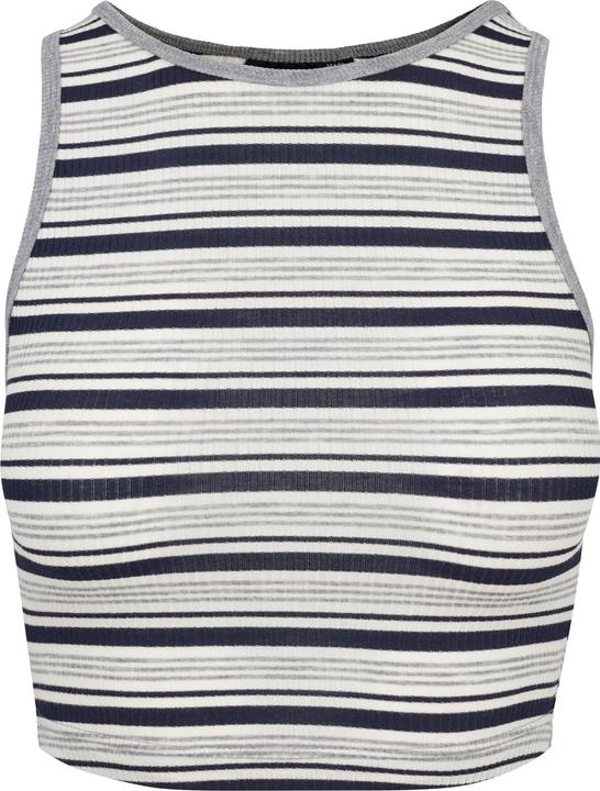 Urban Classics Ladies Rib Stripe Cropped Top (XL)