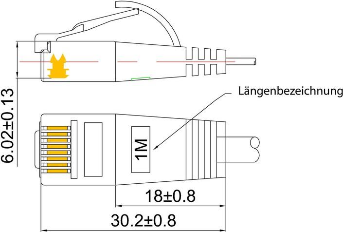 Image du produit Wirewin Câble de réseau (U/FTP, CAT6, 1 m)