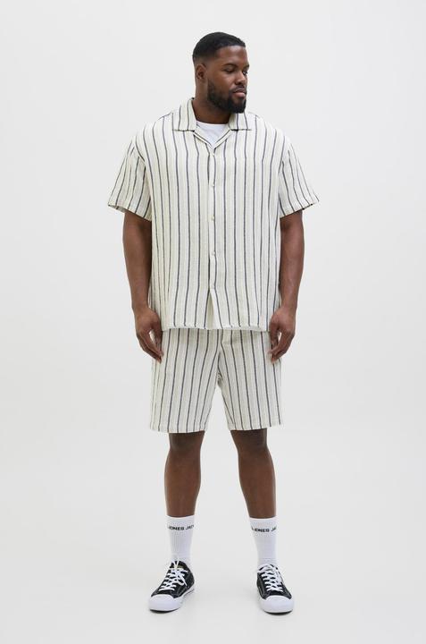 Produktbild Jack & Jones Jorcoba Stripe Resort Shirt Ss Sn Pls (8XL)