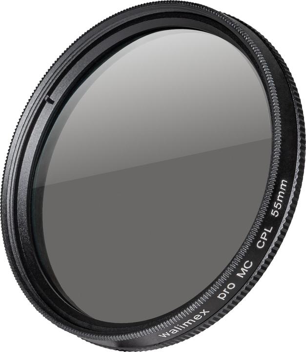 Walimex pro pro Polfilter Zirkular vergütet 55 mm (55 mm, Polarisationsfilter, 55 mm)