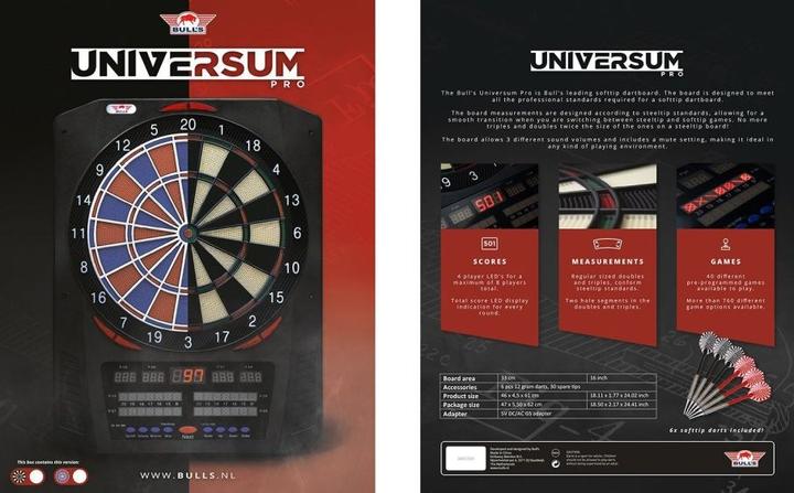 Actual product image Bulls NL Universe Pro Softtip Board Black