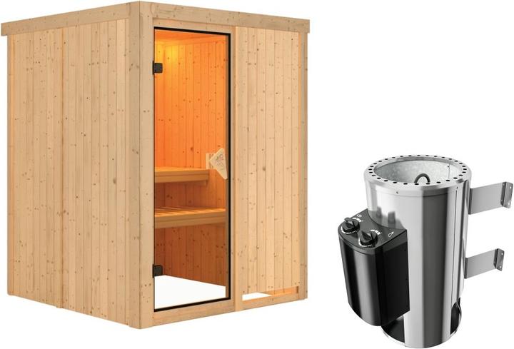 Actual product image Karibu Minja without roof rim (Plug & Play 3.6 KW internal control)