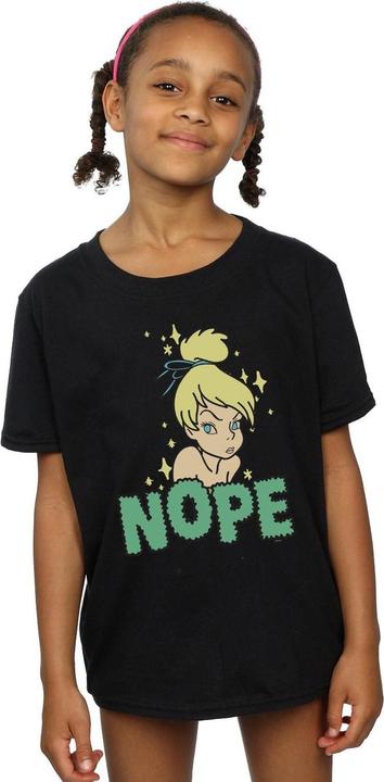 Actual product image Disney Girls Tinker Bell Nope Cotton T-Shirt (128)