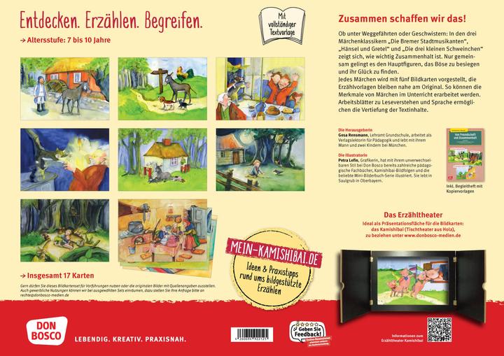Produktbild Von Freundschaft und Zusammenhalt - 3 x 5 Märchen-Bildkarten. Mit Arbeitsblättern für Klasse 3 und 4 (Deutsch, Petra Lefin, Gesa Rensmann, 2024)