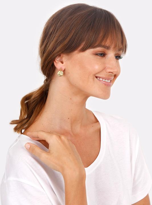 Produktbild Elli Ohrhänger mit Plättchen im Vintage Design (Sterling Silber)