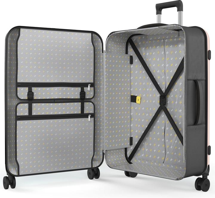 Immagine prodotto Rollink Valigia / trolley / valigia da viaggio Harde - Vega 360 - 76 cm - Rosa (105 l, L (90 - 115l))