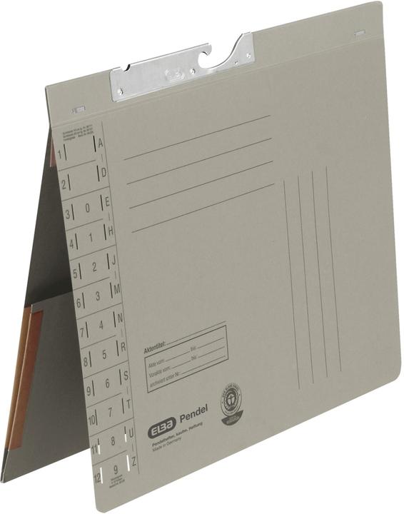 Actual product image Elba Pendulum stapler with pocket, DIN A4, manila board, gray (A4, 50 x)