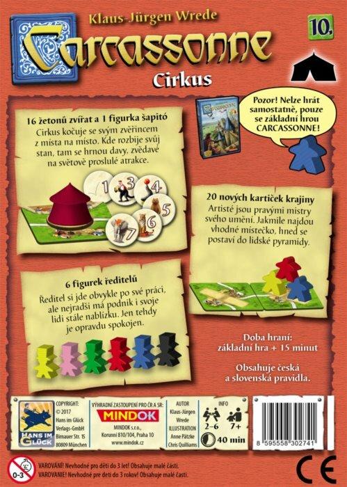 Actual product image Mindok Carcassonne: Circus (10th expansion)