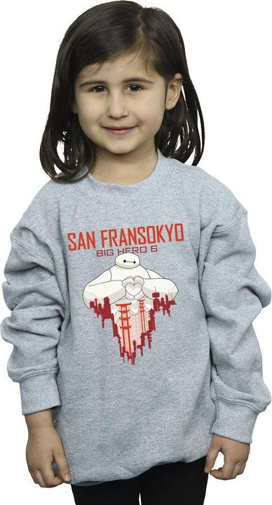 Immagine prodotto Disney Big Hero 6 Baymax San Fransokyo Heart Felpa Ragazze (152, 158)