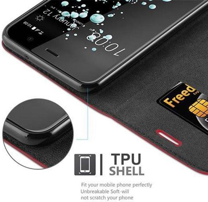 Productafbeelding Cadorabo Boek Onzichtbare Magneethoes (HTC U Play)