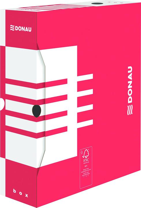 Actual product image Donau Archive box, cardboard, a4/100mm, red