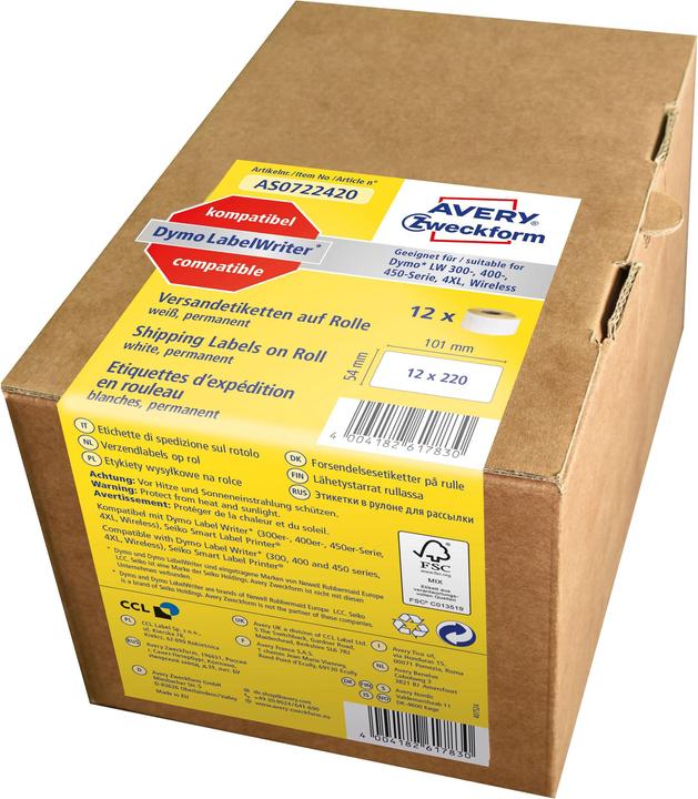 Produktbild Avery Rollen-Etiketten