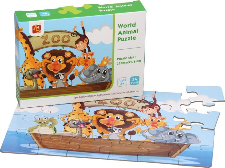 Actual product image Puzzle Zoo, 24 pieces. (24 pieces)