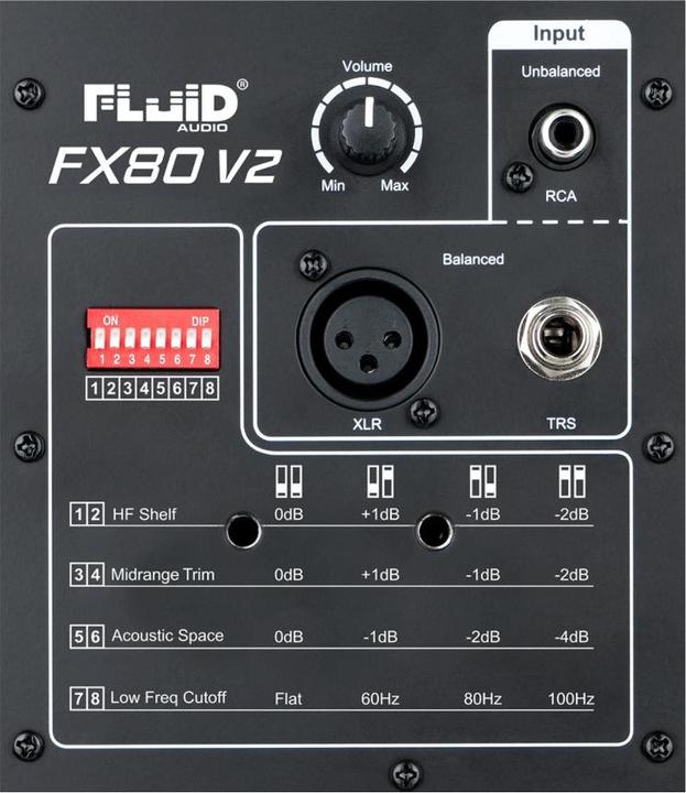 Immagine prodotto Fluid Audio FX80 V2 - Studio del monitor (Attivo, 1 pz.)