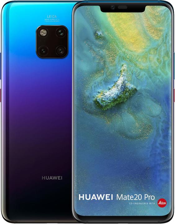 Huawei Mate 20 Pro (128 GB, Twilight, 6.39", Doppia SIM, 40 Mpx, 4G)