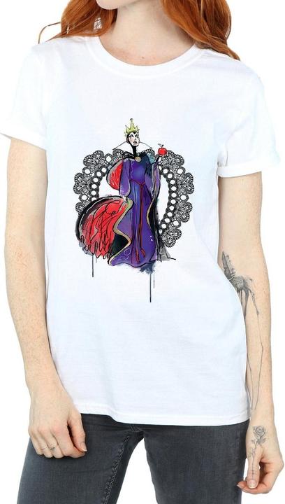 Actual product image Disney Womens/Ladies Villains Maleficent Sketch Cotton Boyfriend T-Shirt (M)