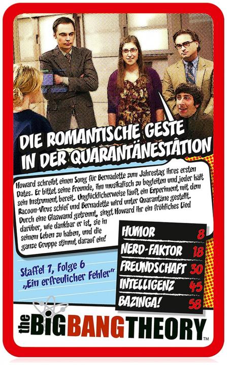 Immagine prodotto Winning Moves Επιτραπέζιο Παιχνίδι The Big Bang Theory Top Trumps Specials Quiz Knowledge Card Game