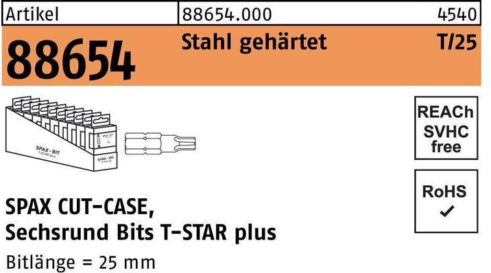 Actual product image Spax Screwdriver bits ® (T-STAR plus)