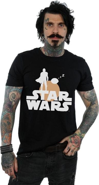 Produktbild Star Wars The Mandalorian Mando And The Child Silhouette TShirt (4XL)