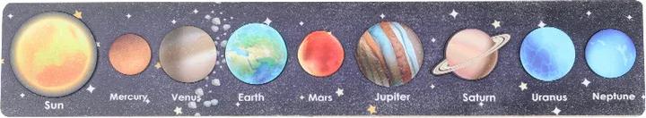 Actual product image Activity Board Baby Wooden Teaching Aid Science Cognition Jigsaw Puzzle Universe Solar System Eight Planets