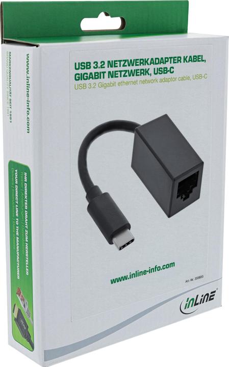 Immagine prodotto InLine Cavo adattatore di rete USB 3.0 (USB 3.0, RJ45 (1x))