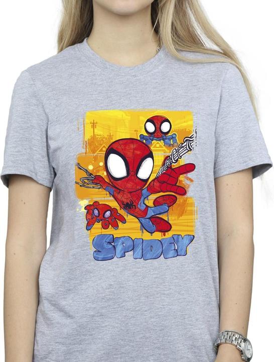 Immagine prodotto Spidey And His Amazing Friends Flying Maglietta Ampia Donna (4XL)