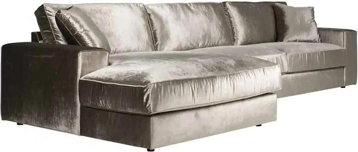 Actual product image Richmond Interiors Santos Corner Sofa Ottoman left silver brown 312 (Corner sofa)
