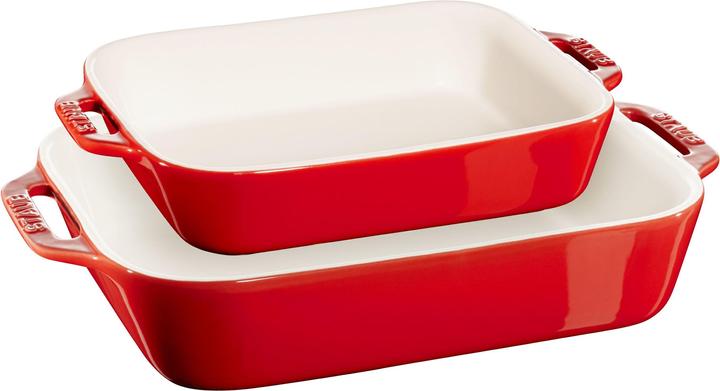 Immagine prodotto Zwilling Zestaw 2 prostokątnych półmisków ceramicznych STAUB 40508-627-0 - czerwony