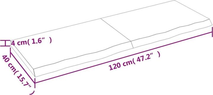 Produktbild VidaXL Emerald (120 x 40 x 4 cm)