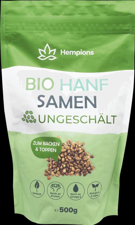 Produktbild Hempions Bio Hanfsamen ungeschält (500 g)