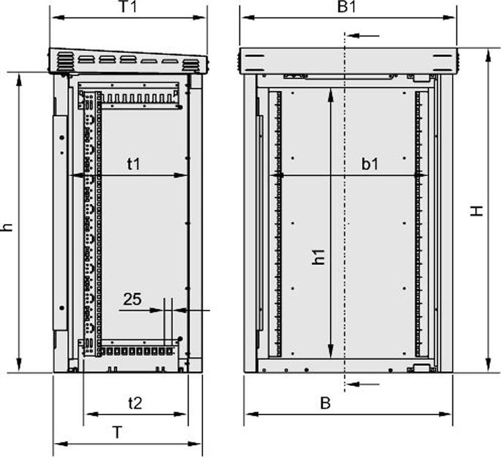 Actual product image Schroff Outdoor cabinet (19 inch rack)