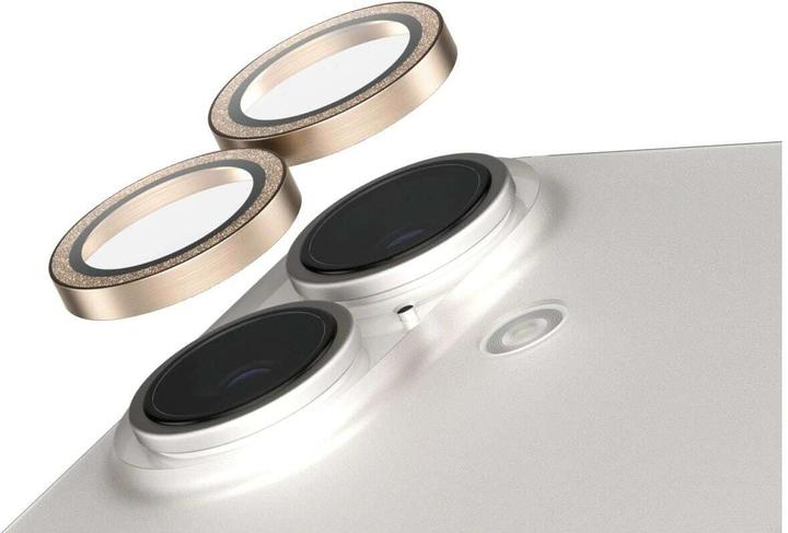 Actual product image PanzerGlass SAFE. by ® Camera Lens Protector Glitter Gold iPhone '24 6.1" | 6.7" (1 Piece, Apple iPhone 16 Plus)