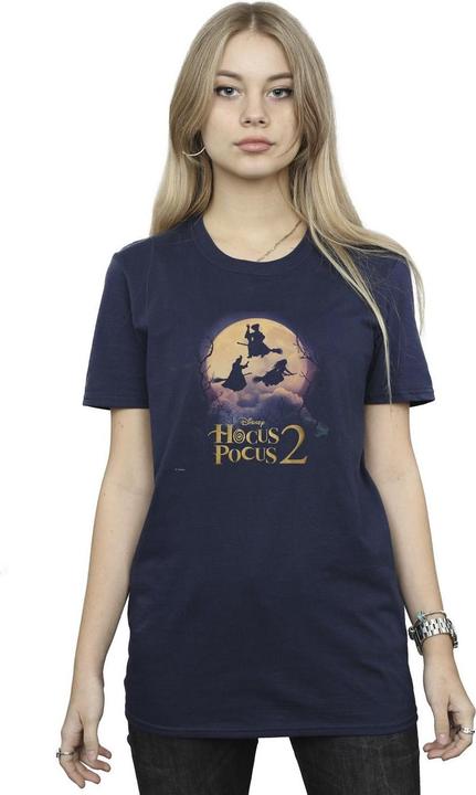 Actual product image Disney Womens/Ladies Hocus Pocus Witches Flying Cotton Boyfriend T-Shirt (L)