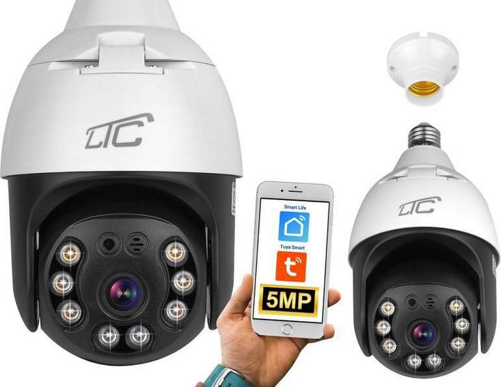 Produktbild Lasmex Internet-Drehkamera IP-Fassung E27 IP65 PTZ 5Mpix 230V SMART LTC VISION