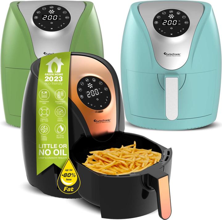 Immagine prodotto TurboTronic By Z-Line Friggitrice digitale ad aria calda nera