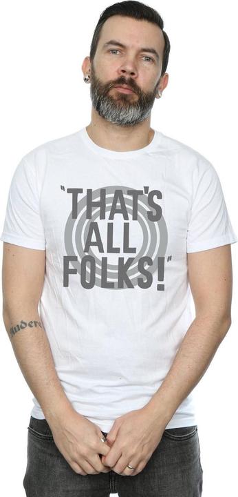 Produktbild Looney Tunes That's All Folks Text TShirt (S)