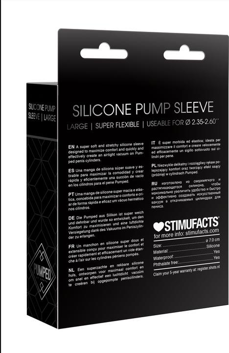 Actual product image Doc Johnson Silicone Pump Sleeve
