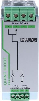 Produktbild Phoenix Contact Diodenmodul, DIN-Schiene,48 Vdc, 40 A,EX